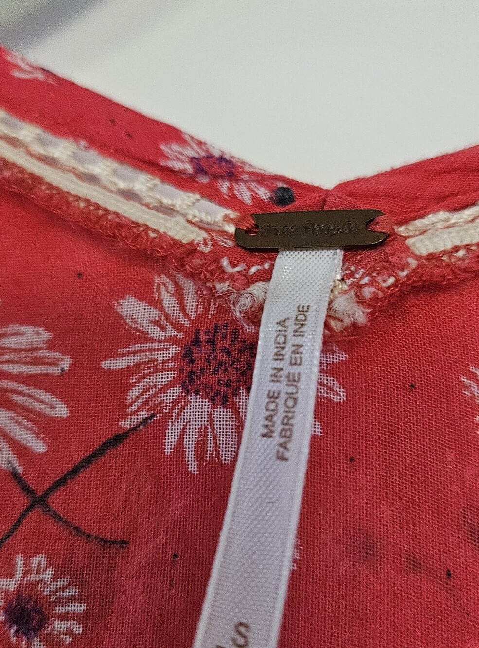 Free People Never A Dull Moment Peasant Blouse OS - Picture 2 of 9
